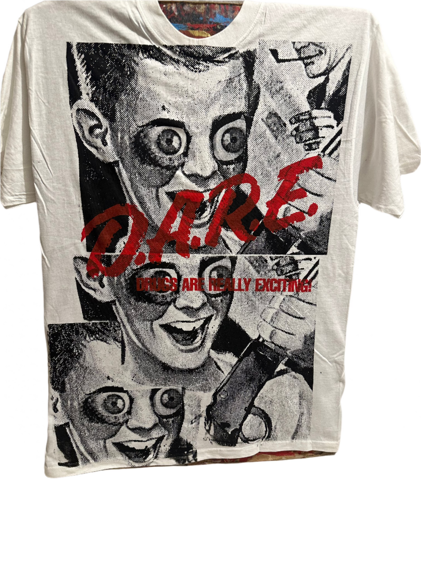 Don Rock – DARE (Drugs Are Real Exciting) V2 T-Shirt Größe L (Kopie)