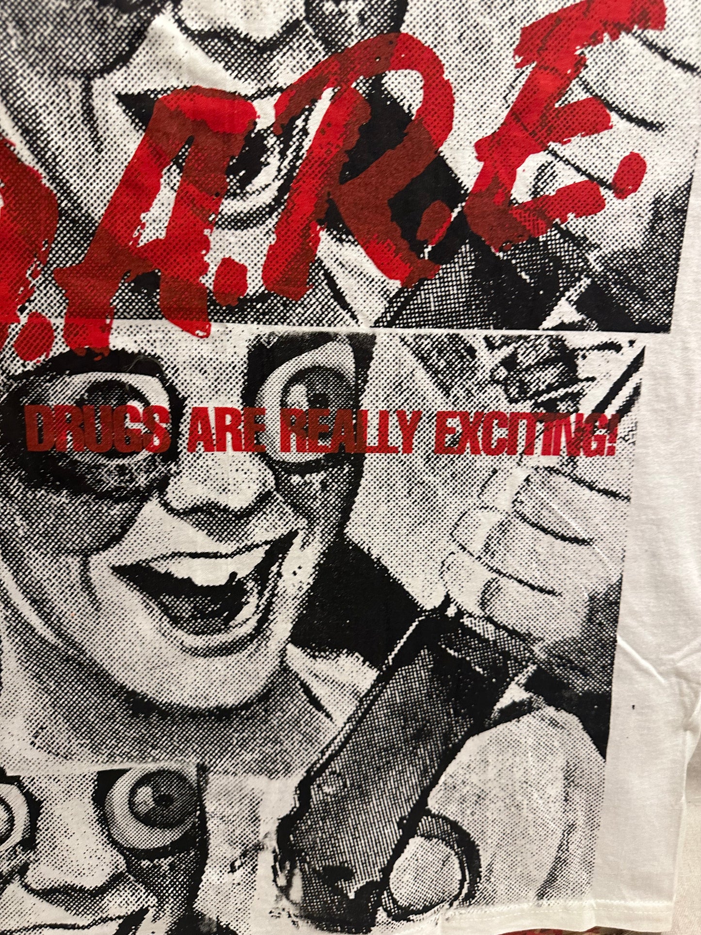 Don Rock - D.A.R.E.(Drugs Are Real Exciting) V2 t-shirt Size Large (Copy)