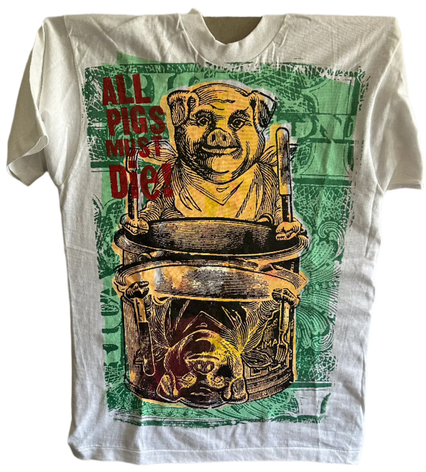 Don Rock - all pigs must die v1 T-Shirt Size Large