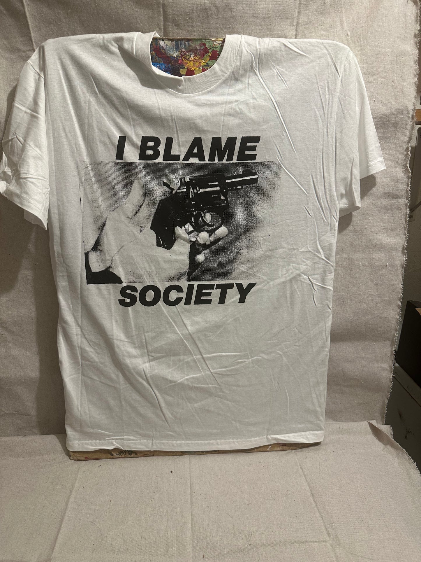 Don Rock -I blame society v1 t-shirt Size Extra large